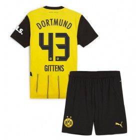 Dětské fotbalový komplet Borussia Dortmund Jamie Bynoe-Gittens #43 Domácí košile 2024-25 Krátkým Rukávem